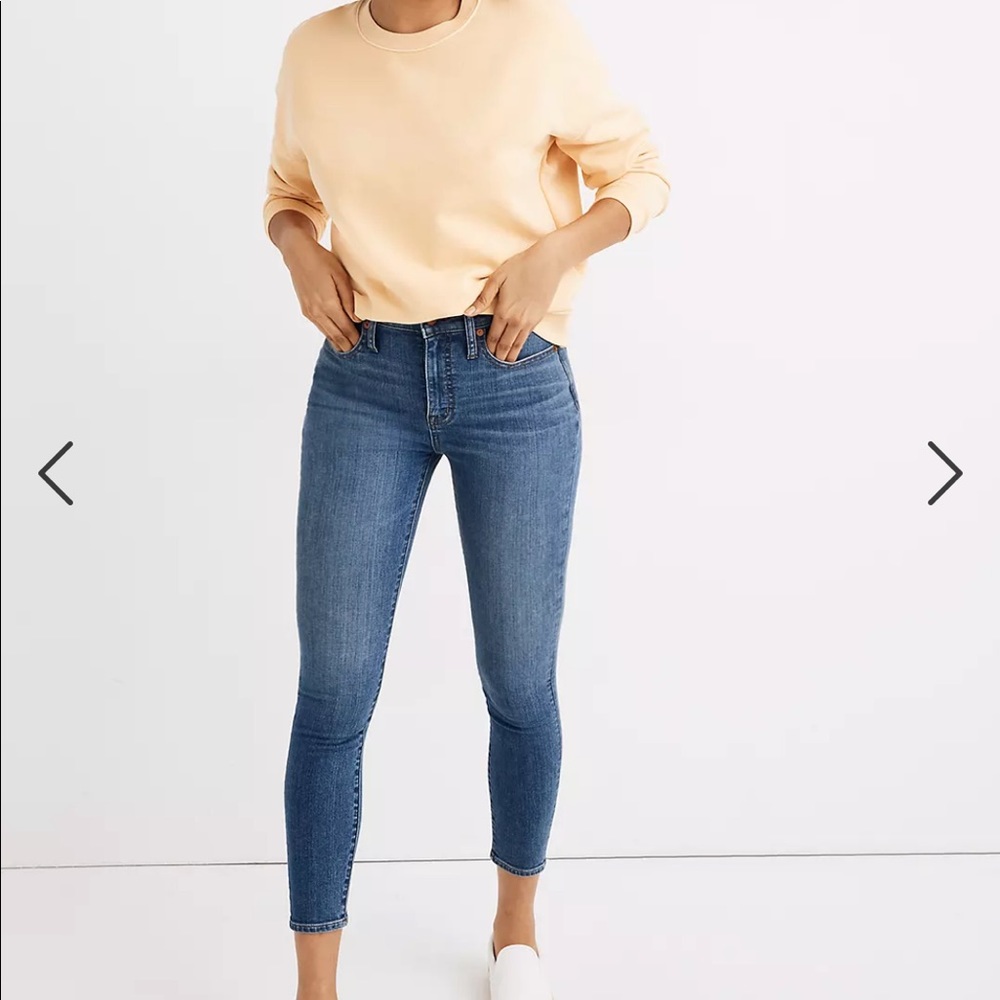 Madewell curvy high rise skinny crop